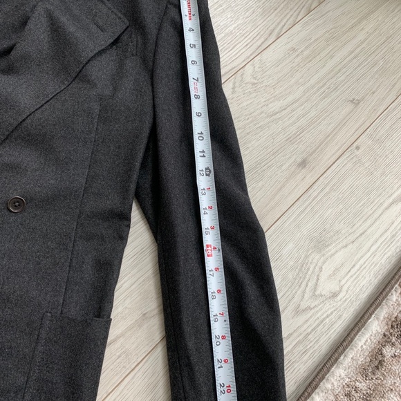 VINTAGE FENDI 100% CASHMERE men’s grey jacket MINT - Picture 13 of 15